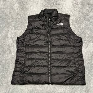 The North Face 550 Goose Down Puffer Vest Women XXL Black Jacket Coat ***